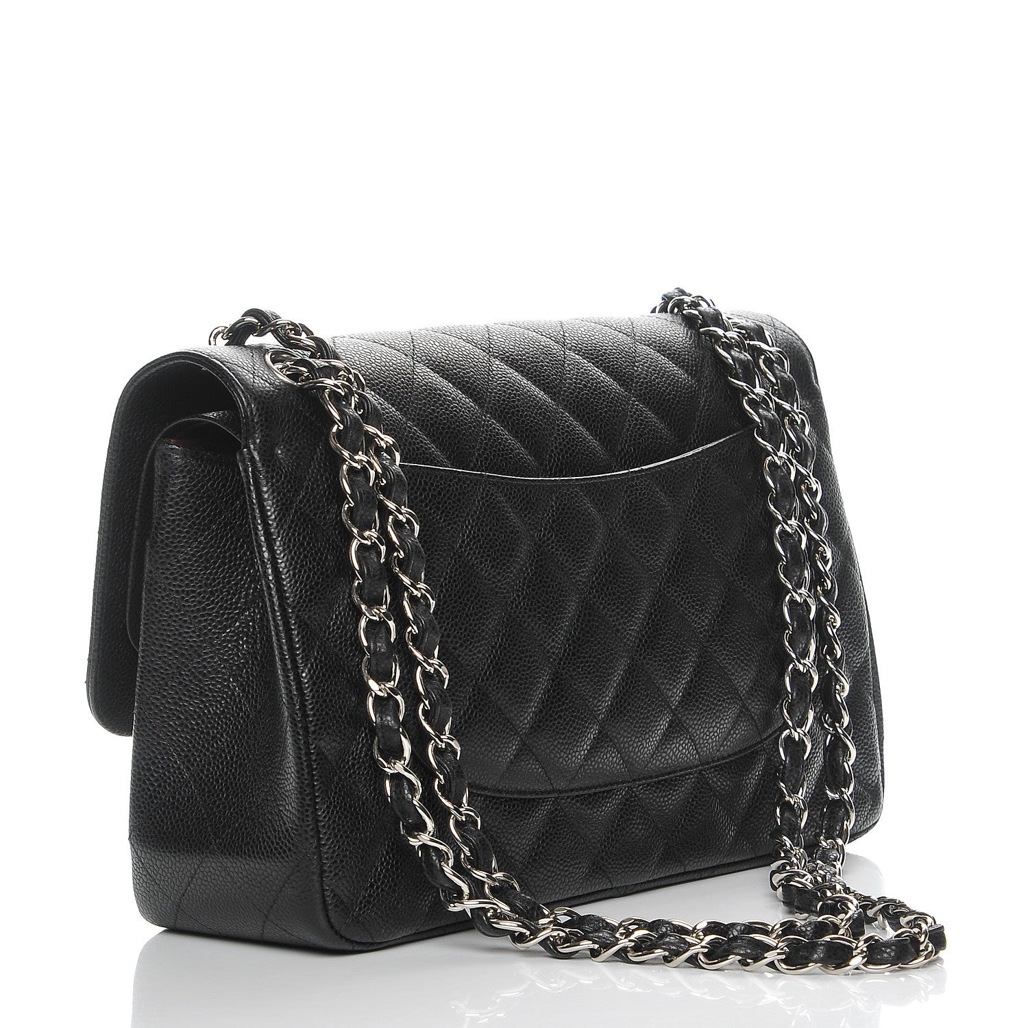 Chanel Caviar Quilted Jumbo Double Flap Black 3 of 7