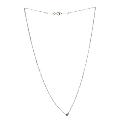 Tiffany 18K Rose Gold Diamond .03ct Elsa Peretti Diamonds by the Yard Pendant Necklace 3 of 5