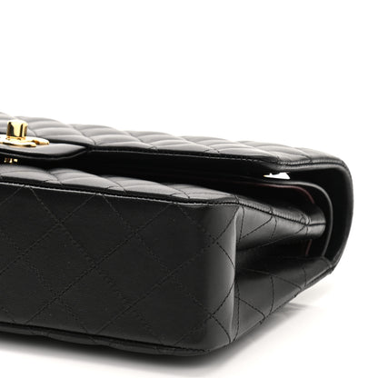 Chanel Lambskin Quilted Medium Double Flap Black 10 of 10