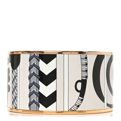 Hermes Enamel Printed Extra Wide Bracelet 65 3 of 5