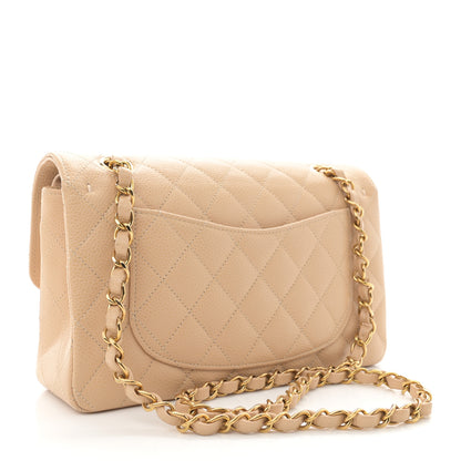 Chanel Caviar Quilted Small Double Flap Beige 3 of 11
