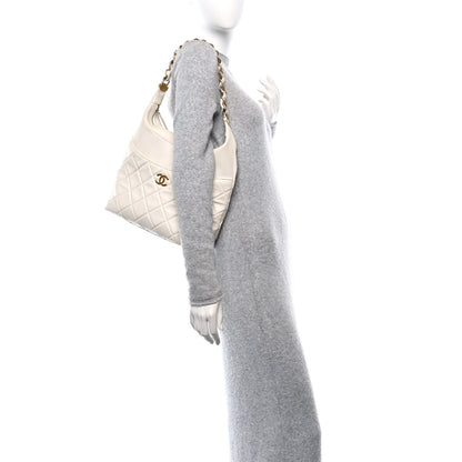 Chanel Calfskin Quilted Close To Me Hobo White 2 of 11