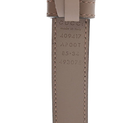Gucci Calfskin Double G 20mm Belt 85 34 Porcelain Rose 4 of 4