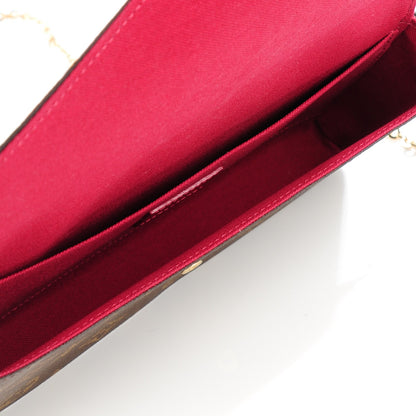 Louis Vuitton Monogram Pochette Felicie Chain Wallet Fuchsia 6 of 8
