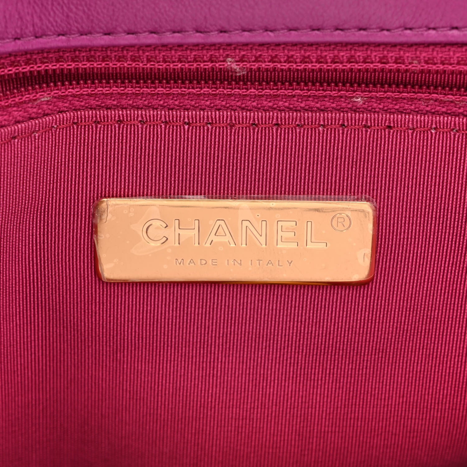 Chanel Lambskin Quilted Medium Chanel 19 Flap Purple 6 of 11