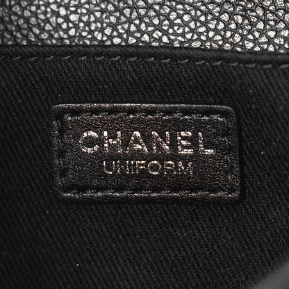 Chanel Grained Calfskin Quilted 2.55 Reissue Flap Belt Bag Clutch Black 6 of 11
