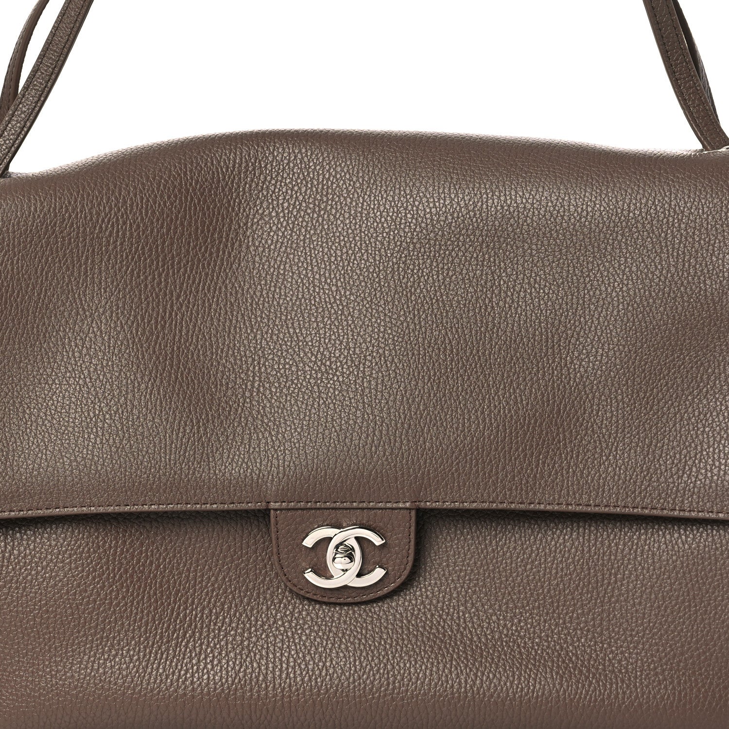 Chanel Grained Calfskin Souplissimo Maxi Flap Light Brown 8 of 13