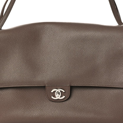 Chanel Grained Calfskin Souplissimo Maxi Flap Light Brown 8 of 13