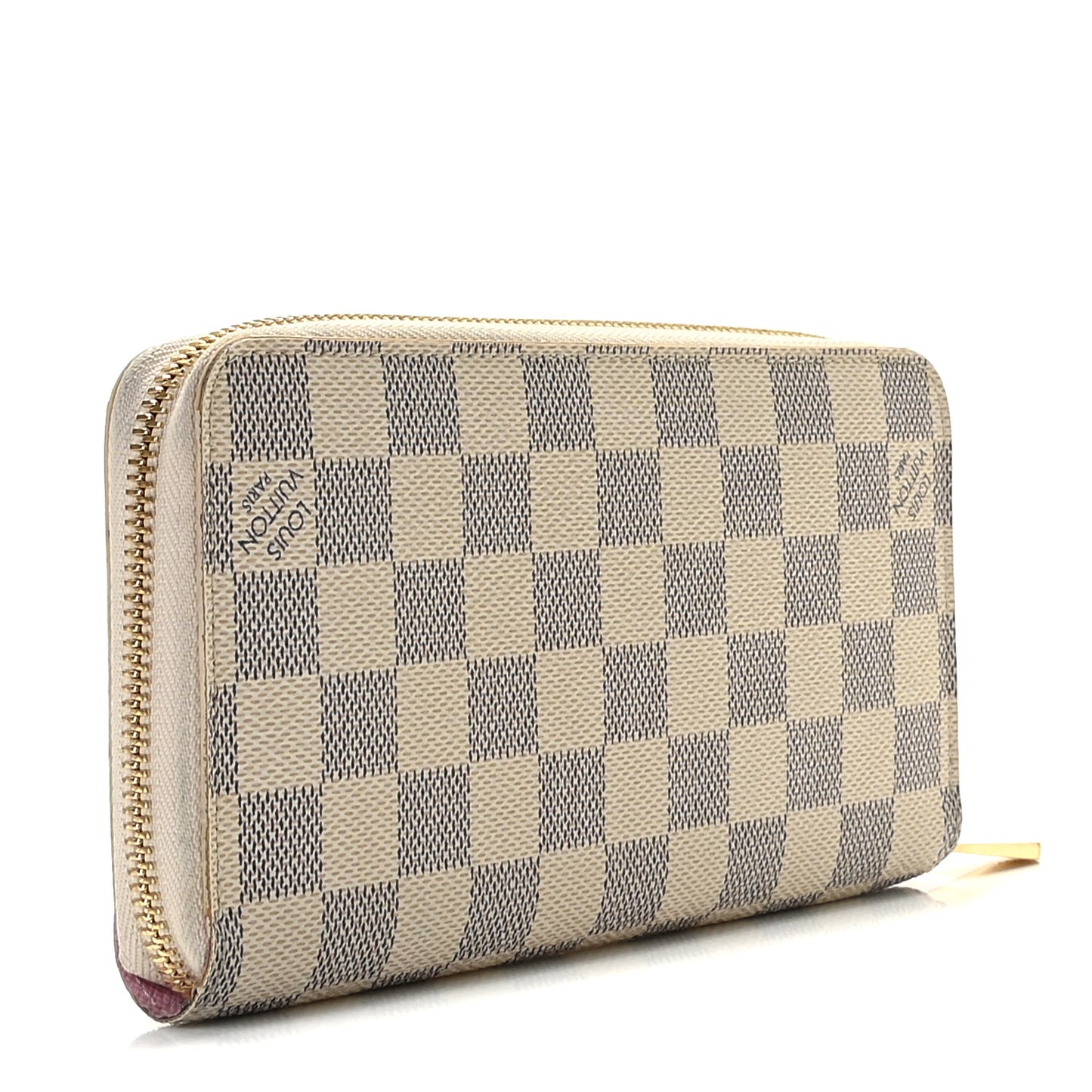 Damier Azur 2016 Christmas Animation Zippy Wallet Rose Ballerine