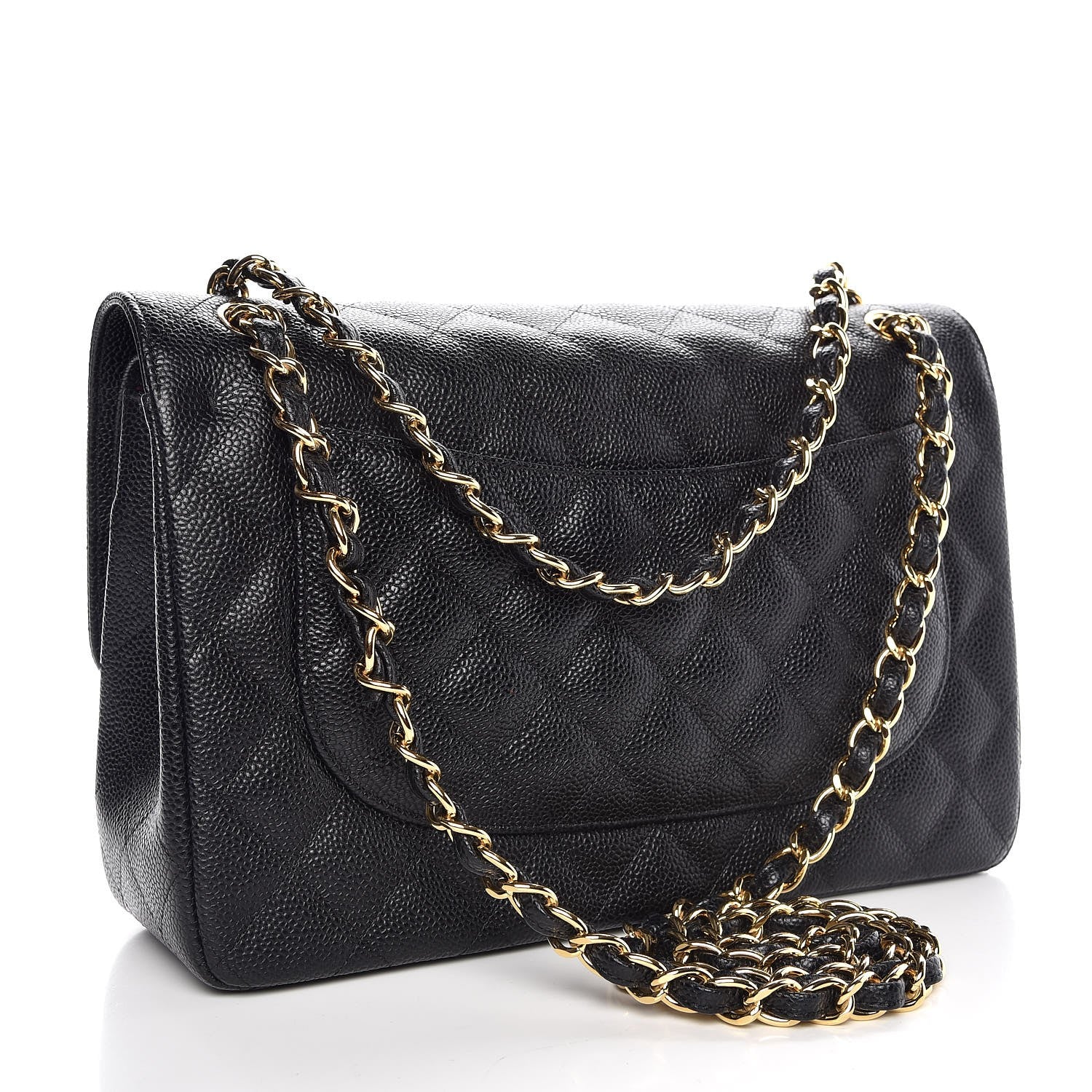 Chanel Caviar Quilted Jumbo Double Flap Black 4 of 9