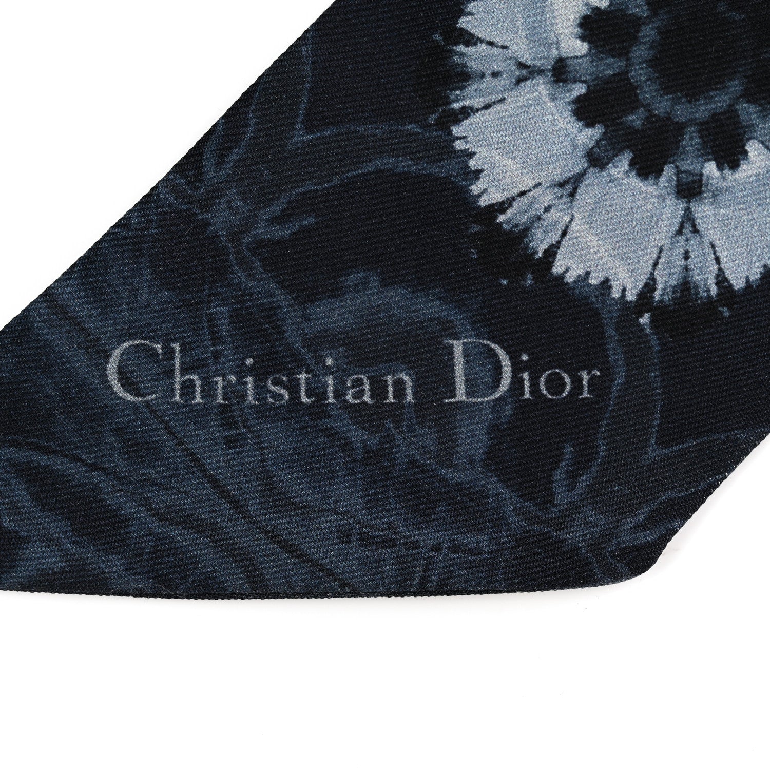 Christian Dior Silk Kaleidioroscopic Mitzah Scarf Blue 2 of 10