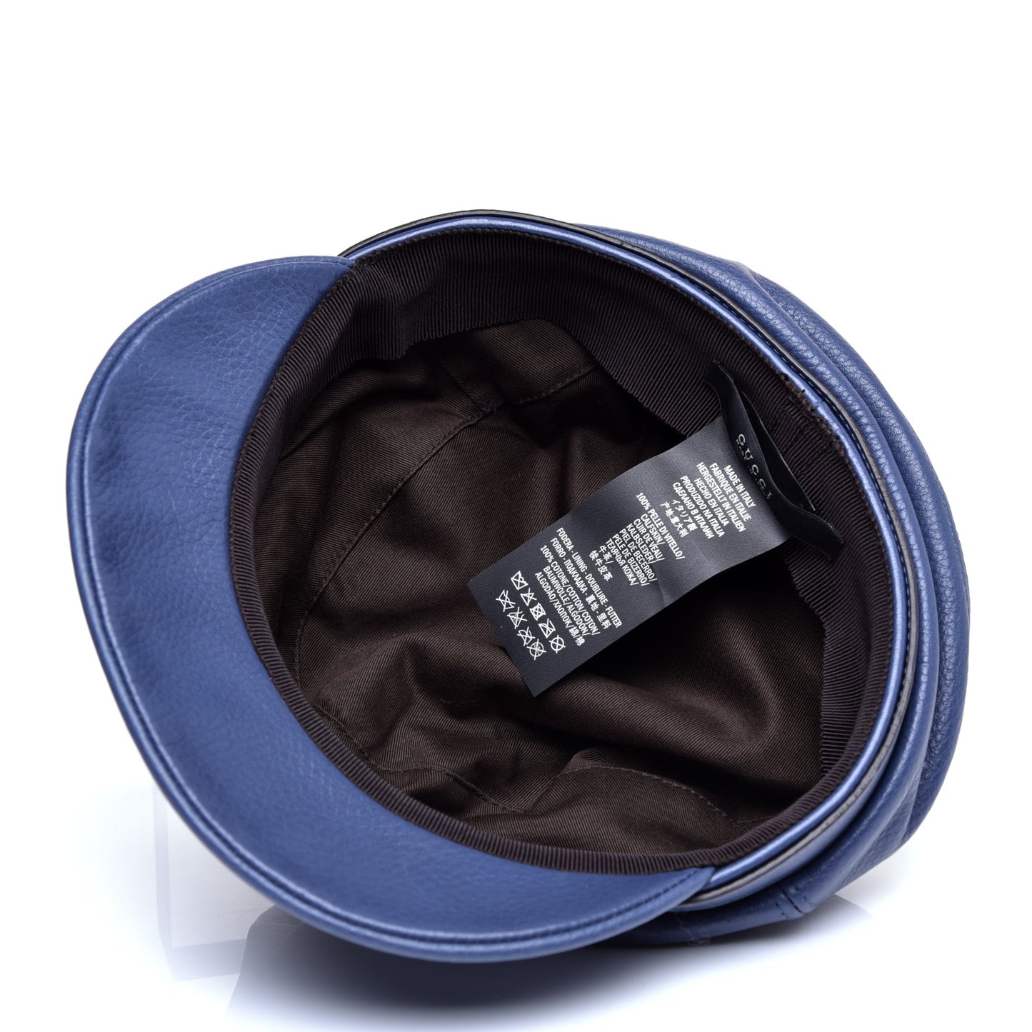 Calfskin Cellarius Hat S Washed Indigo