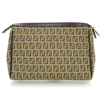 Fendi Zucchino Cosmetic Case Tobacco 1 of 9