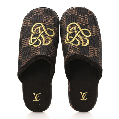 Louis Vuitton Damier Ebene Palace Slippers 8 Mocha 2 of 10
