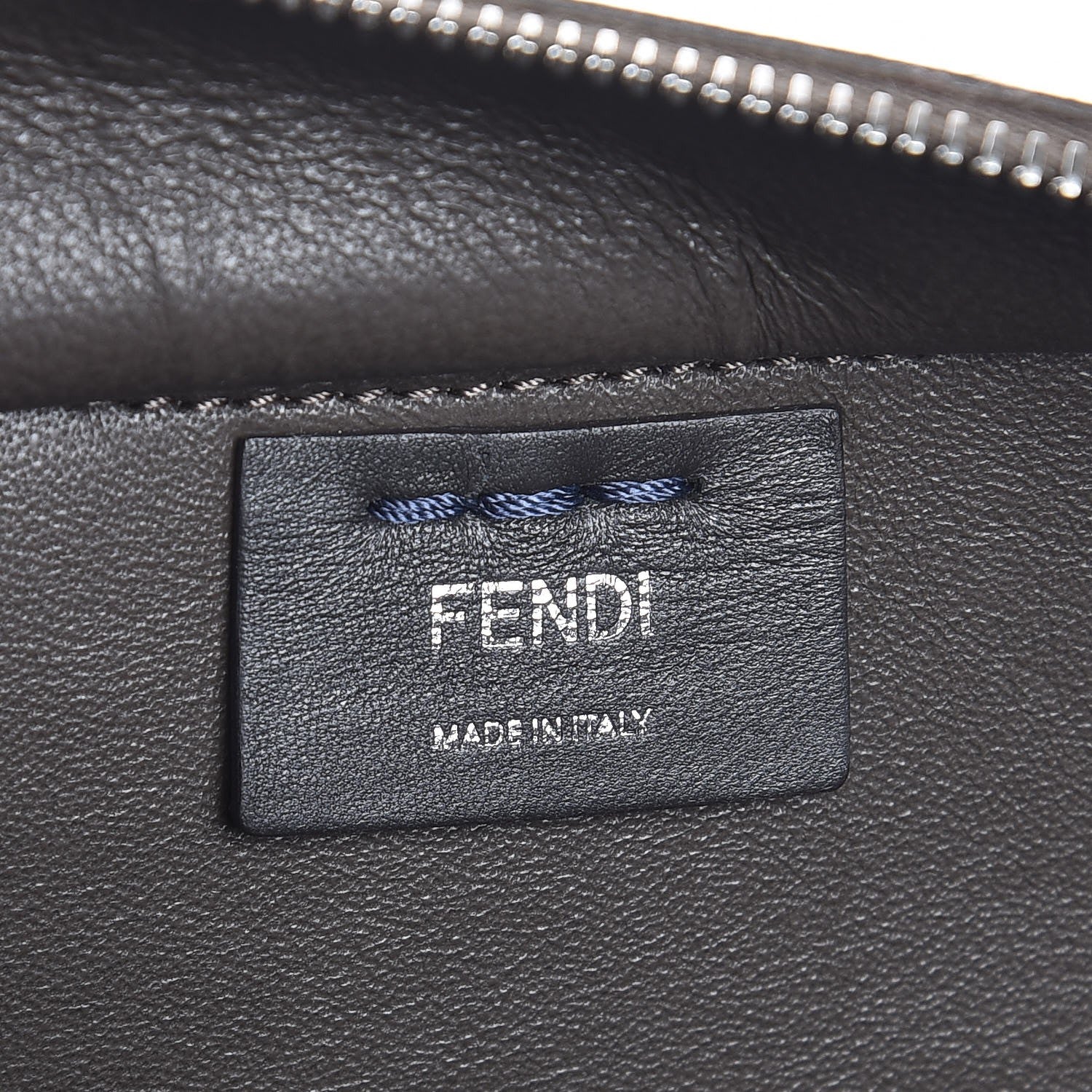 Fendi Vitello Dolce Shiny Nappa Petite 3Jours Tote Blue 6 of 7