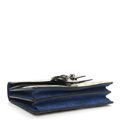 Gucci GG Supreme Monogram Blooms Small Dionysus Shoulder Bag Beige Navy Vintage Blue 4 of 12