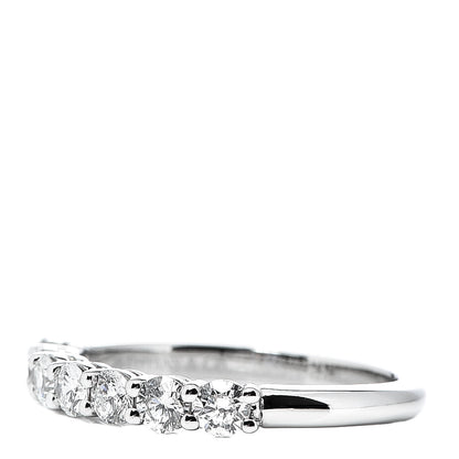 Tiffany Platinum Diamond .57ct 3mm Half Circle Embrace Band Ring 52 6 3 of 7