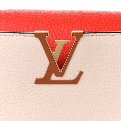 Louis Vuitton Taurillon Capucines BB Vanilla Light Beige Sienna Brown Tonic Orange 8 of 11