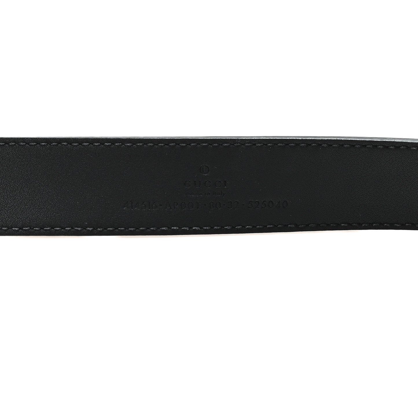 Calfskin Double G 20mm Belt 80 32 Black