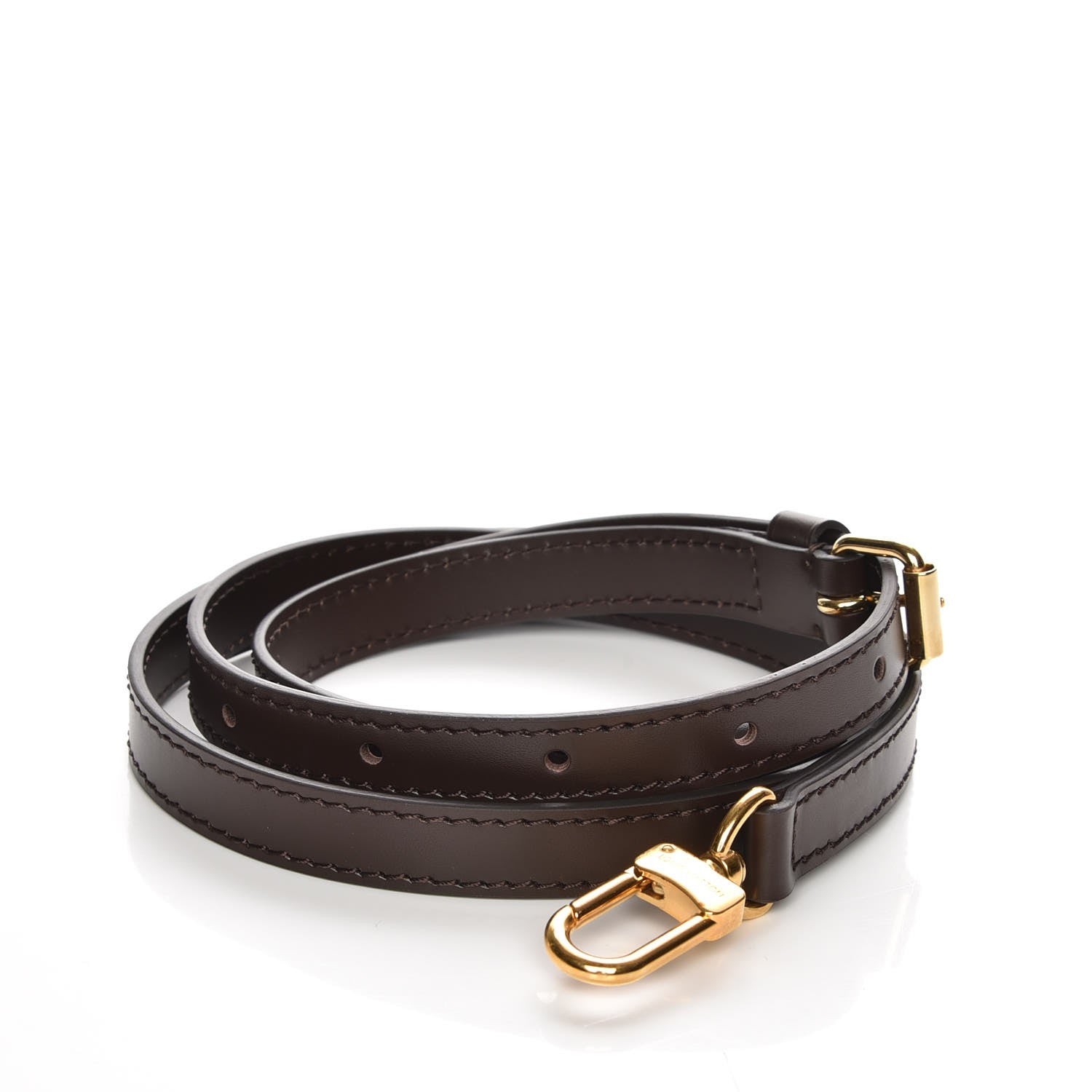Louis Vuitton Calfskin 16mm Adjustable Shoulder Strap Brown 4 of 6