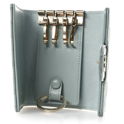 Chanel Caviar Quilted Classic 4 Key Holder Wallet Grey 5 of 10