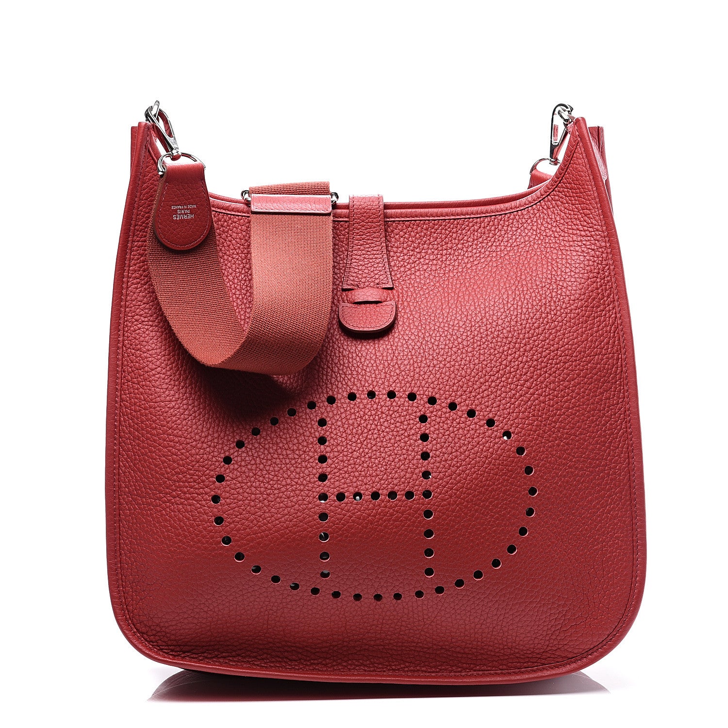 Hermes Taurillon Clemence Evelyne III GM Rouge Garance 1 of 13