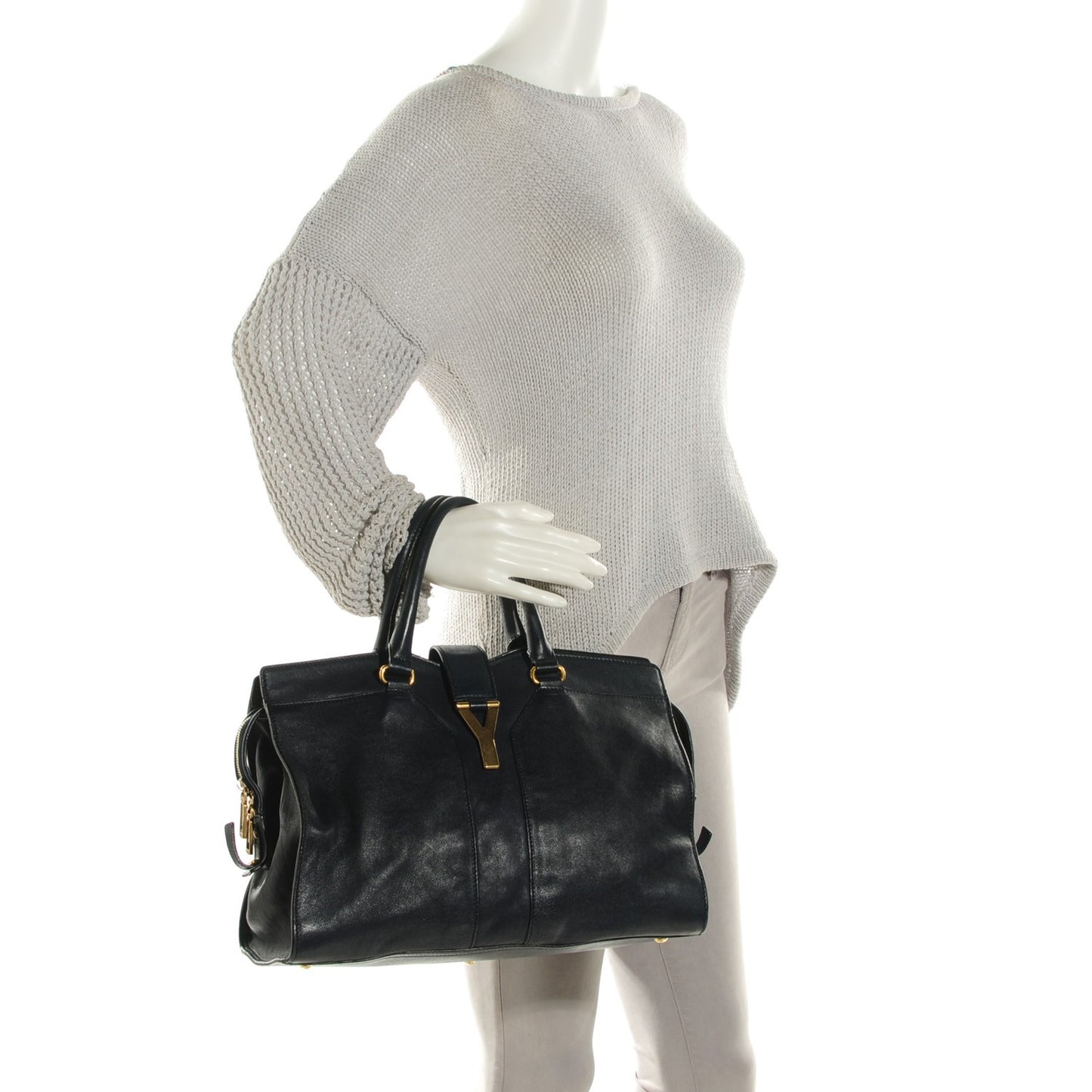 Sheepskin Medium Cabas ChYc Navy