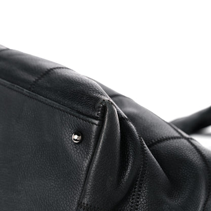 Chanel Caviar Square Stitched Tote Black 8 of 23
