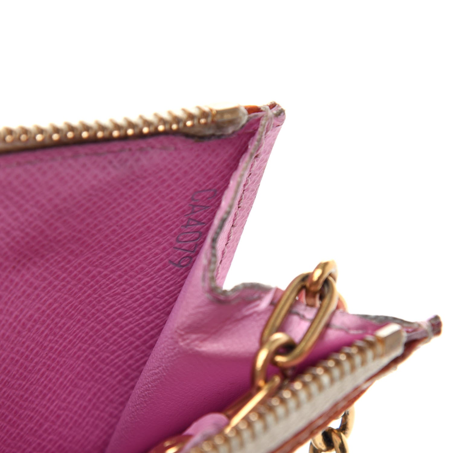 Louis Vuitton Monogram Multicolor Key Pouch White Litchi 7 of 7
