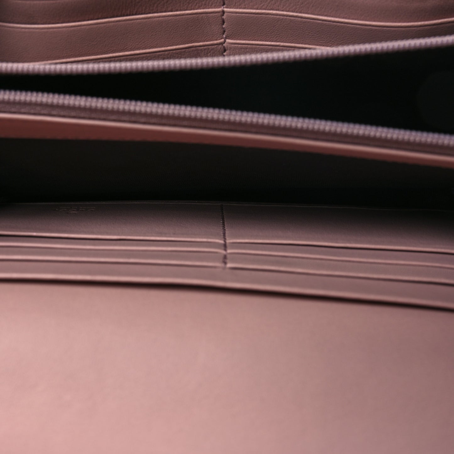 Microguccissima Bow Continental Wallet Soft Pink