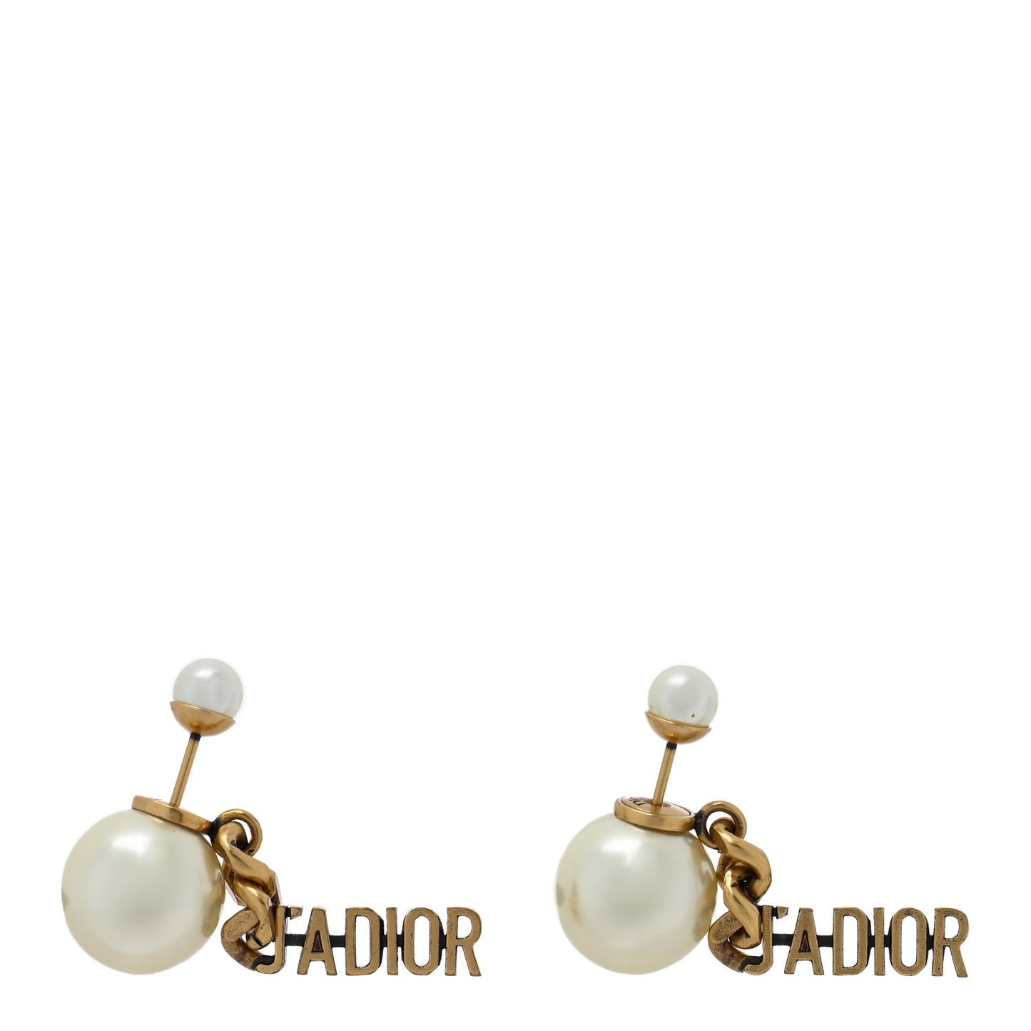 Pearl J'Adior Tribales Earrings Aged Gold