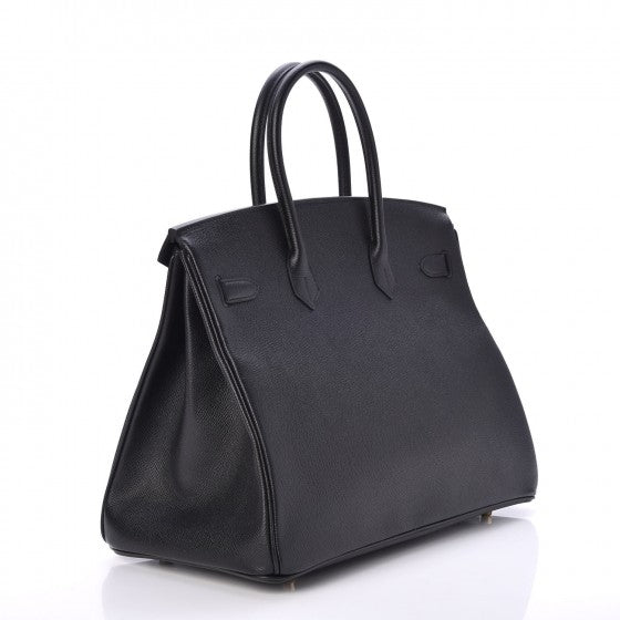 Epsom Birkin 35 Black