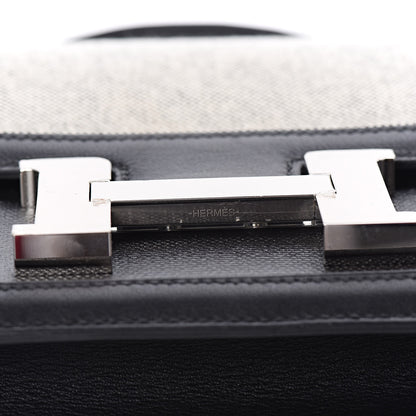 Hermes Swift Toile Constance 24 Black Ecru 17 of 21