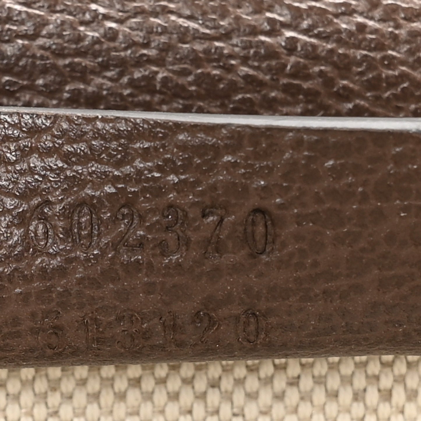 GG Supreme Monogram Textured Dollar Calfskin Web Savoy Hat Box Beige Ebony New Acero