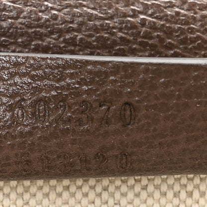 Gucci GG Supreme Monogram Textured Dollar Calfskin Web Savoy Hat Box Beige Ebony New Acero 7 of 10