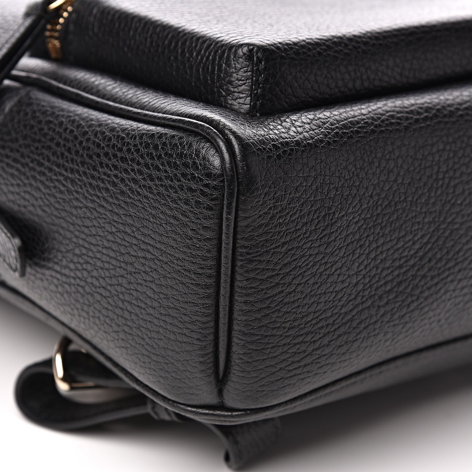 Gucci Pebbled Calfskin Soho Chain Backpack Black 7 of 10