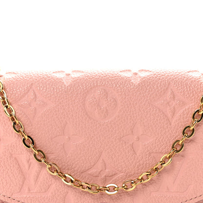 Louis Vuitton Empreinte Pochette Felicie Chain Wallet Rose Poudre 7 of 10