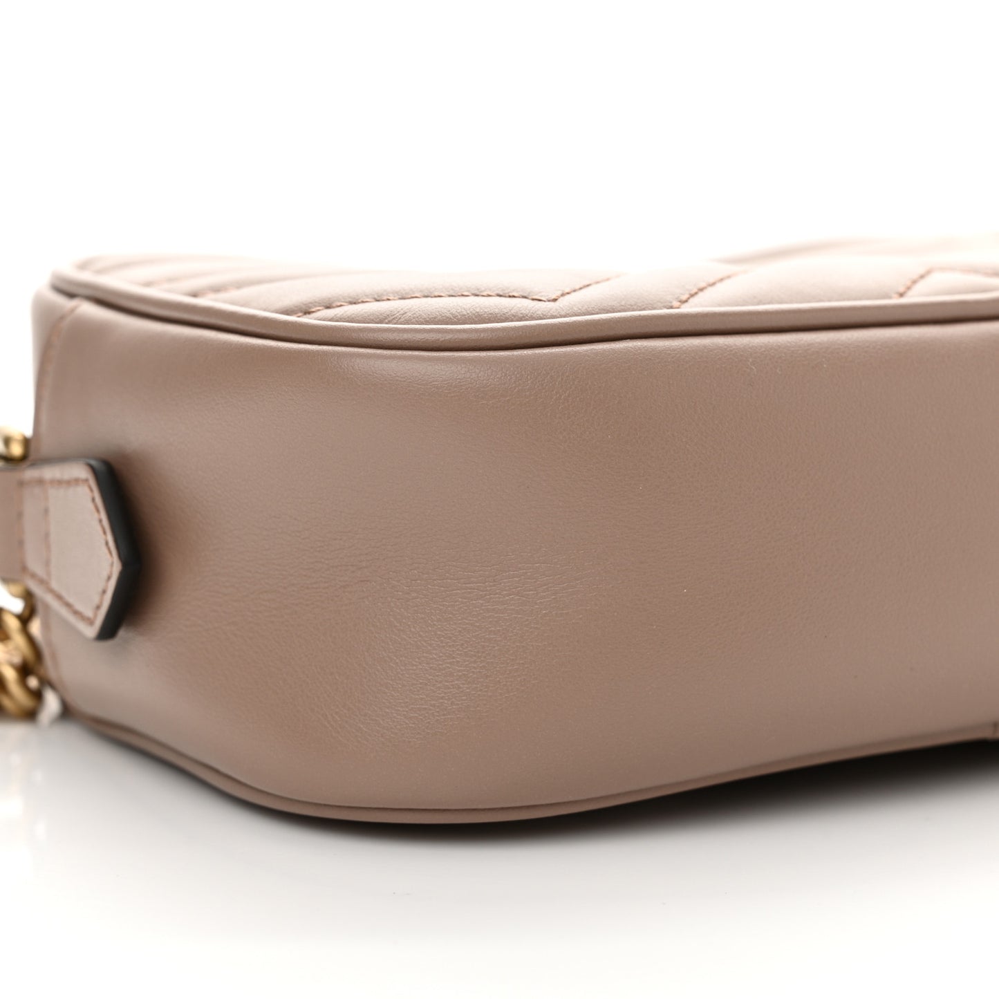 Calfskin Matelasse Mini GG Marmont Chain Shoulder Bag Porcelain Rose