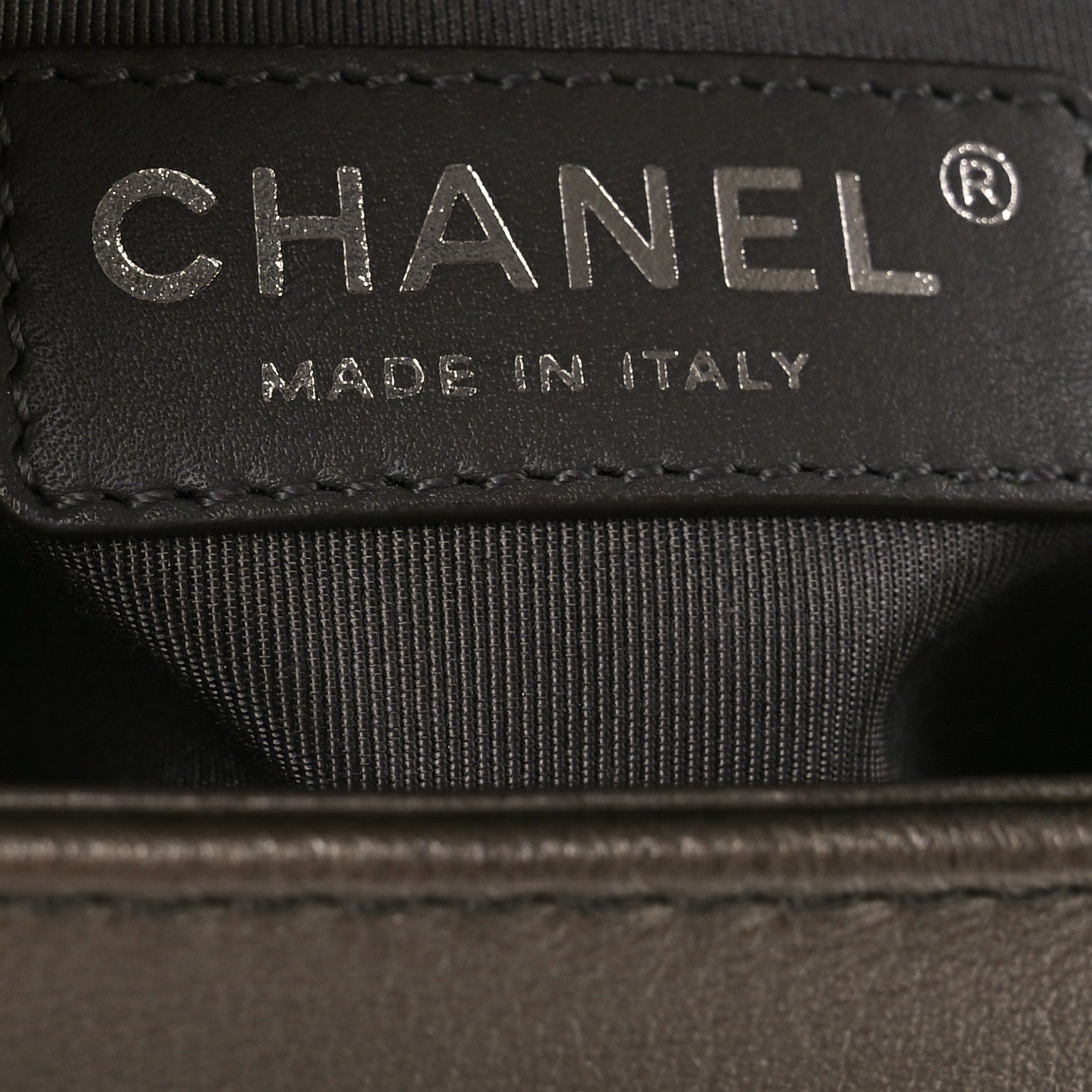 Chanel Metallic Lambskin Perforated Small Boy Flap Dark Silver 6 of 10
