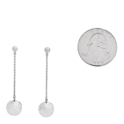Tiffany Sterling Silver 10mm HardWear Ball Drop Earrings 2 of 4