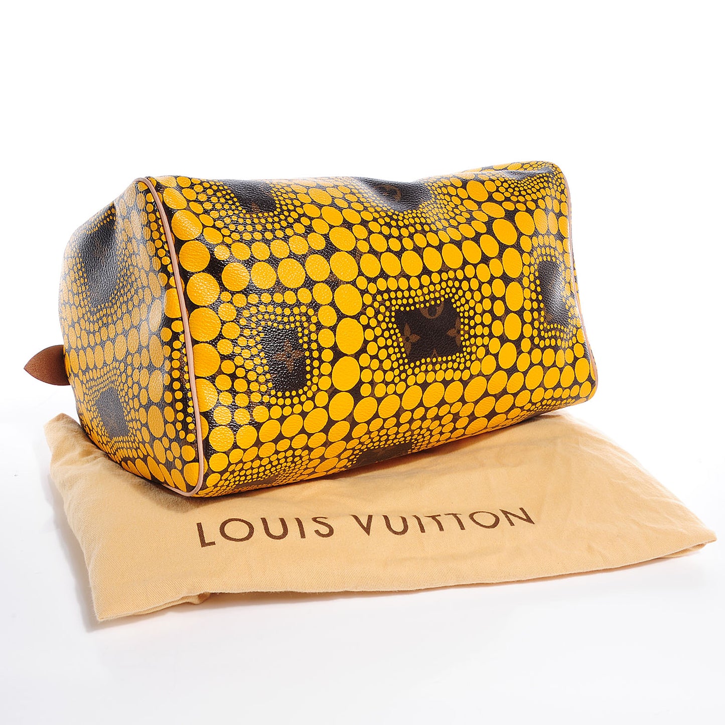 Monogram Kusama Town Speedy 30 Yellow