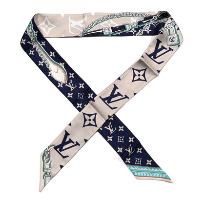 Louis Vuitton Silk Ultimate Monogram BB Bandeau Bleu Marine 1 of 3