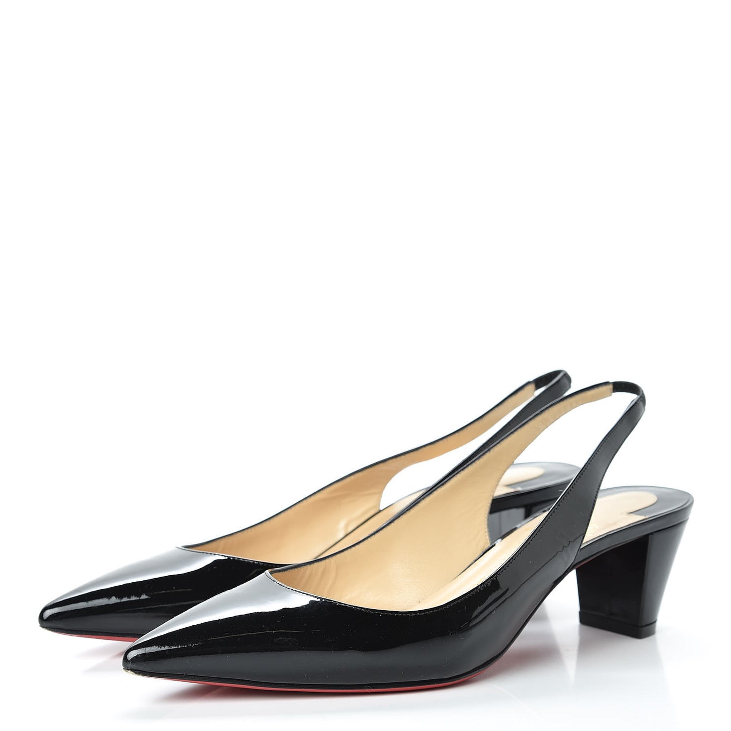 Patent Karelli 45 Slingback Pumps 40 Black