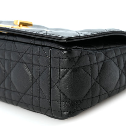 Christian Dior Calfskin Cannage Small Caro Bag Black 10 of 11