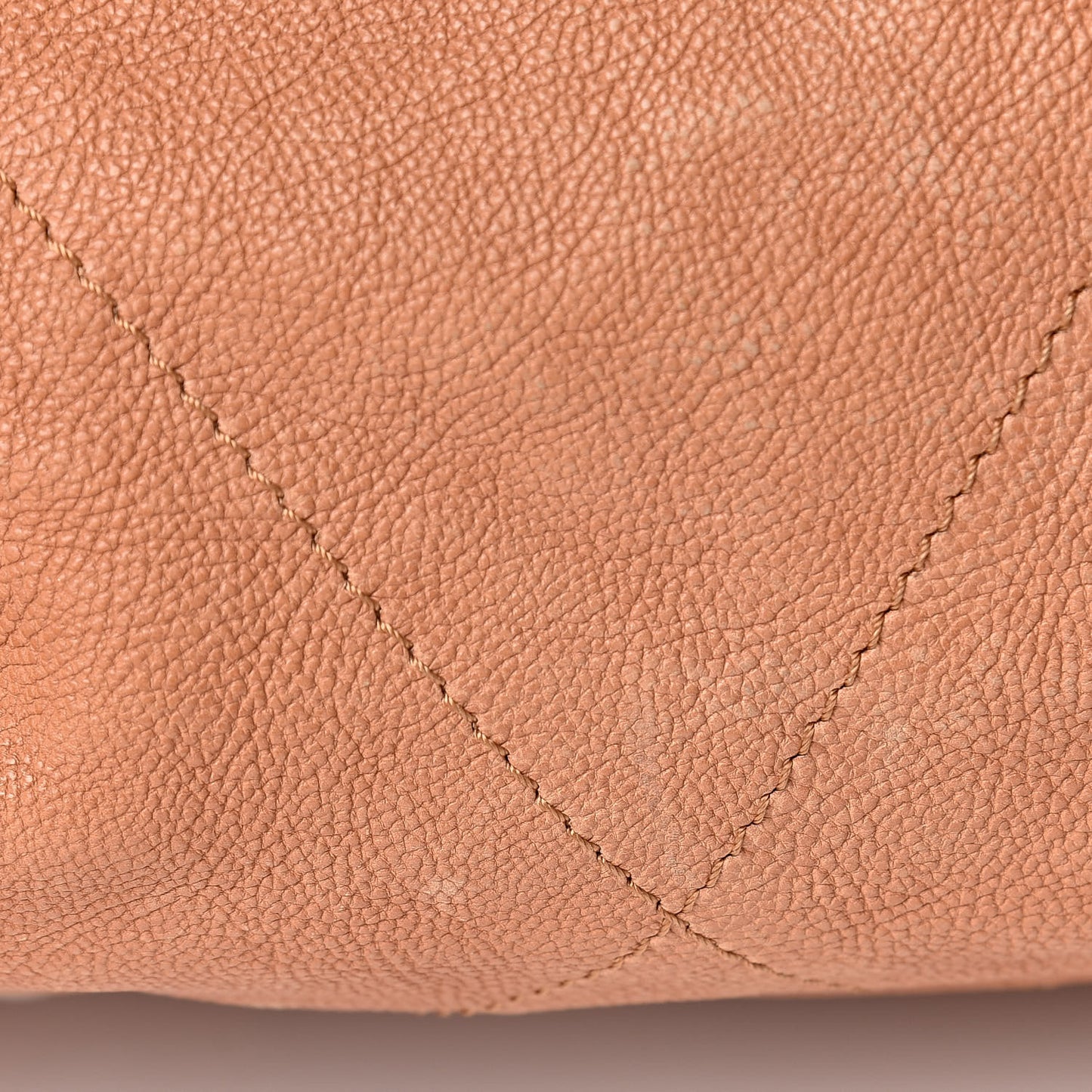 Calfskin Stitched Bowler Light Brown