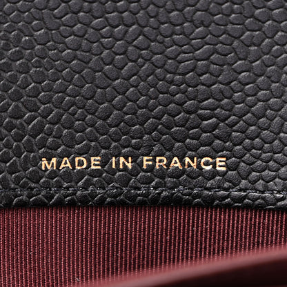 Chanel Caviar Quilted Large Gusset Flap Wallet Black 8 of 11