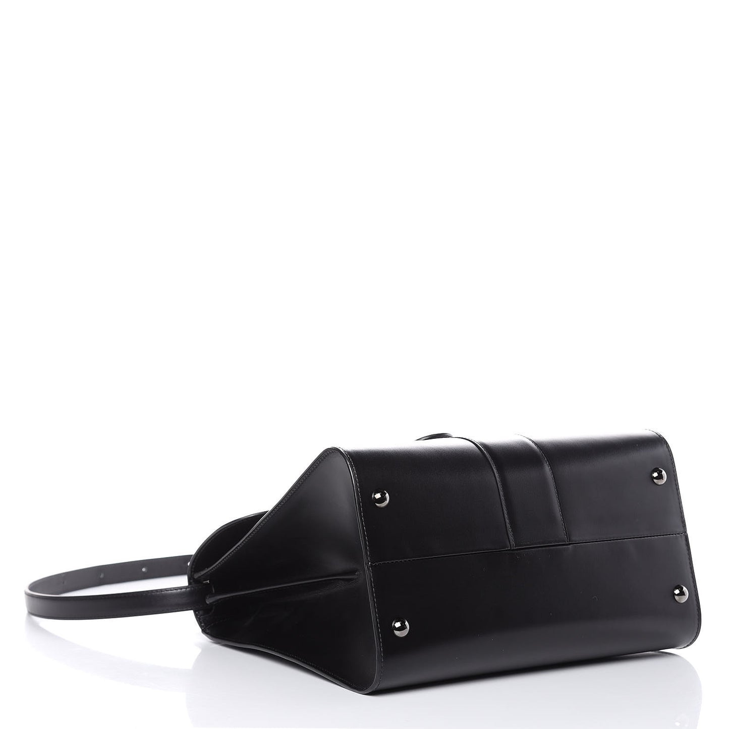 Calfskin MM L'Humour Brillant Satchel Black