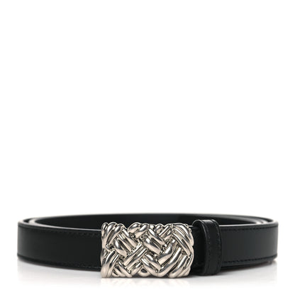 Bottega Veneta Nappa Knot Buckle Belt 90 36 Black 1 of 6