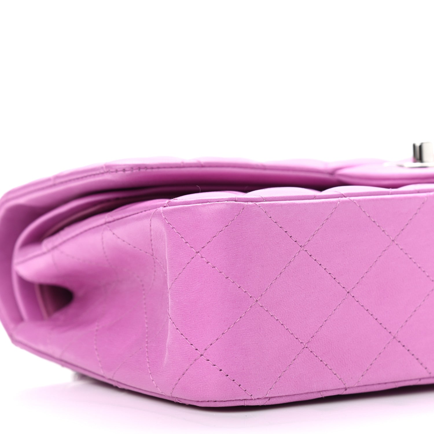 Chanel Lambskin Quilted Medium Double Flap Pink 8 of 10