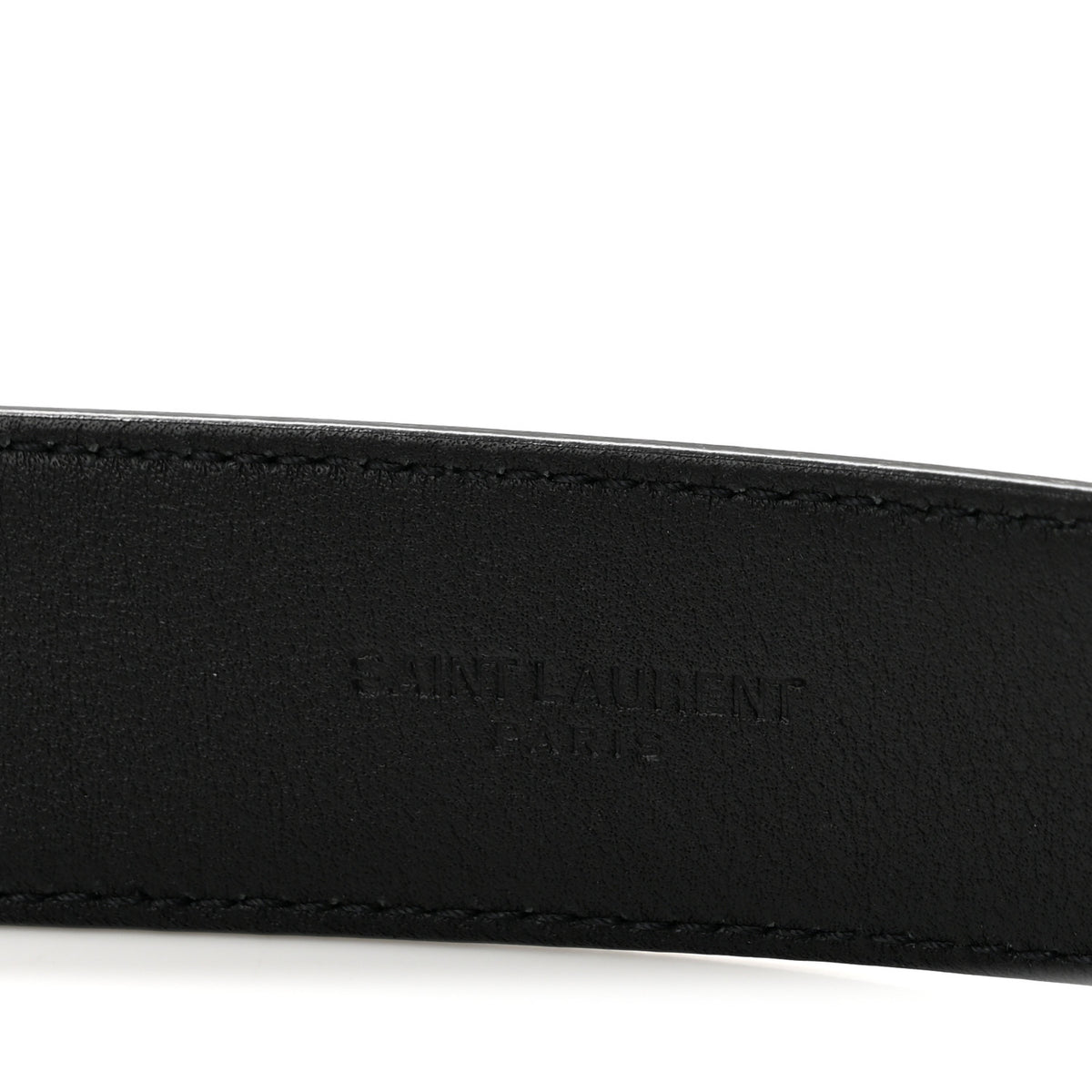 Smooth Calfskin Monogram Square Buckle Belt 85 34 Black